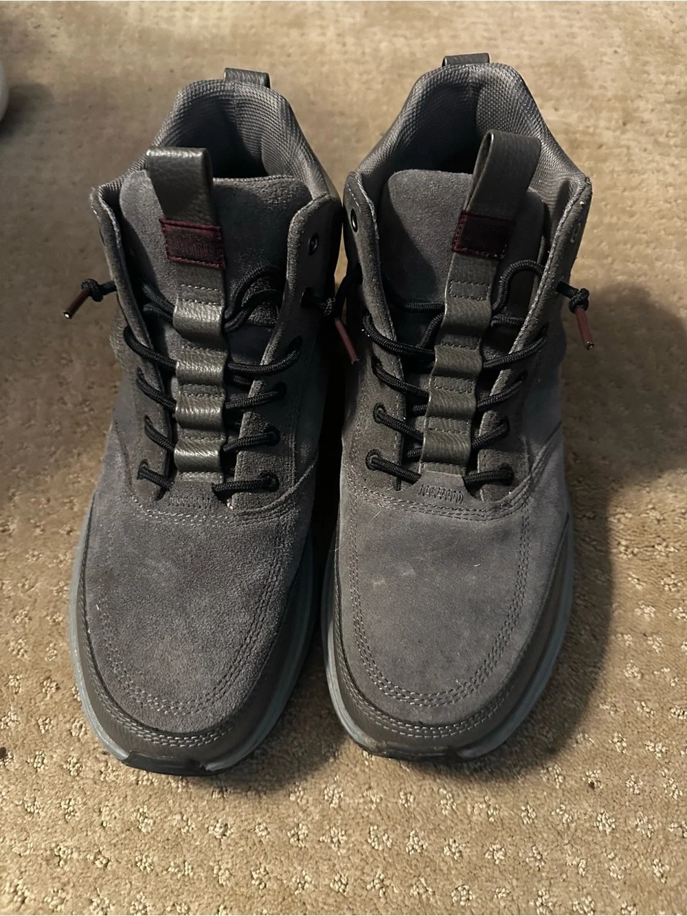 Hey Dude Charcoal Suede Lace-Up Men's Boots